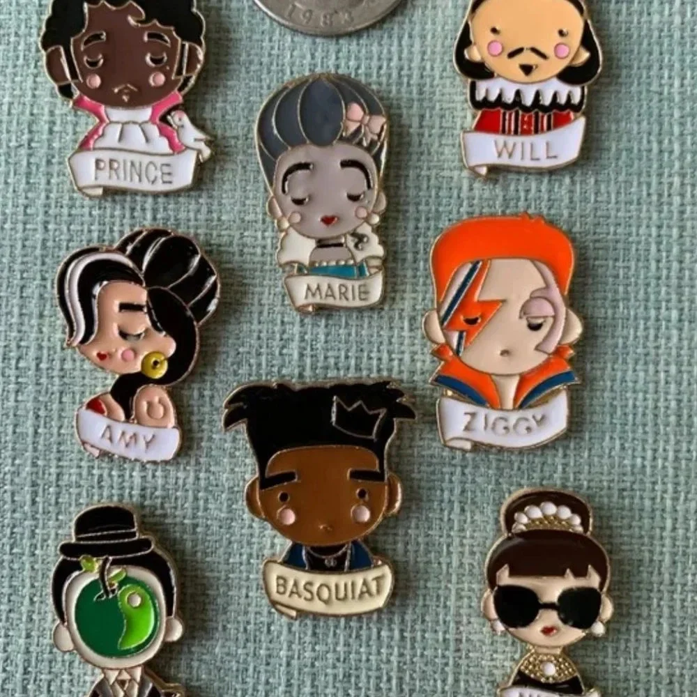 Brand new FAMOUS ICON collection enamel pin René Magritte